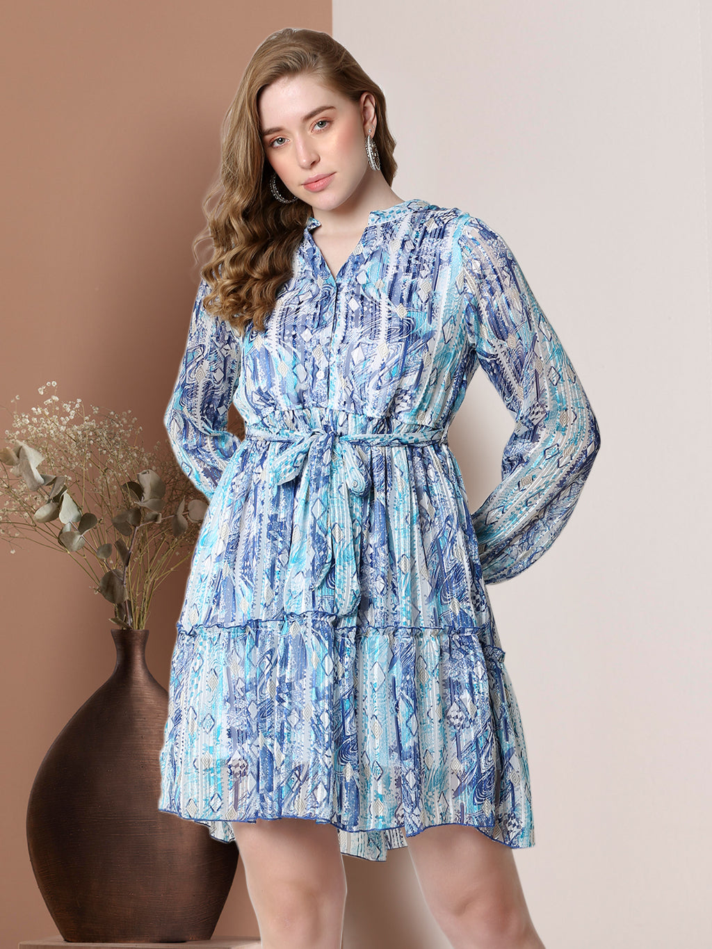 The Dual Flame Dress – Turquoise &amp; Pink