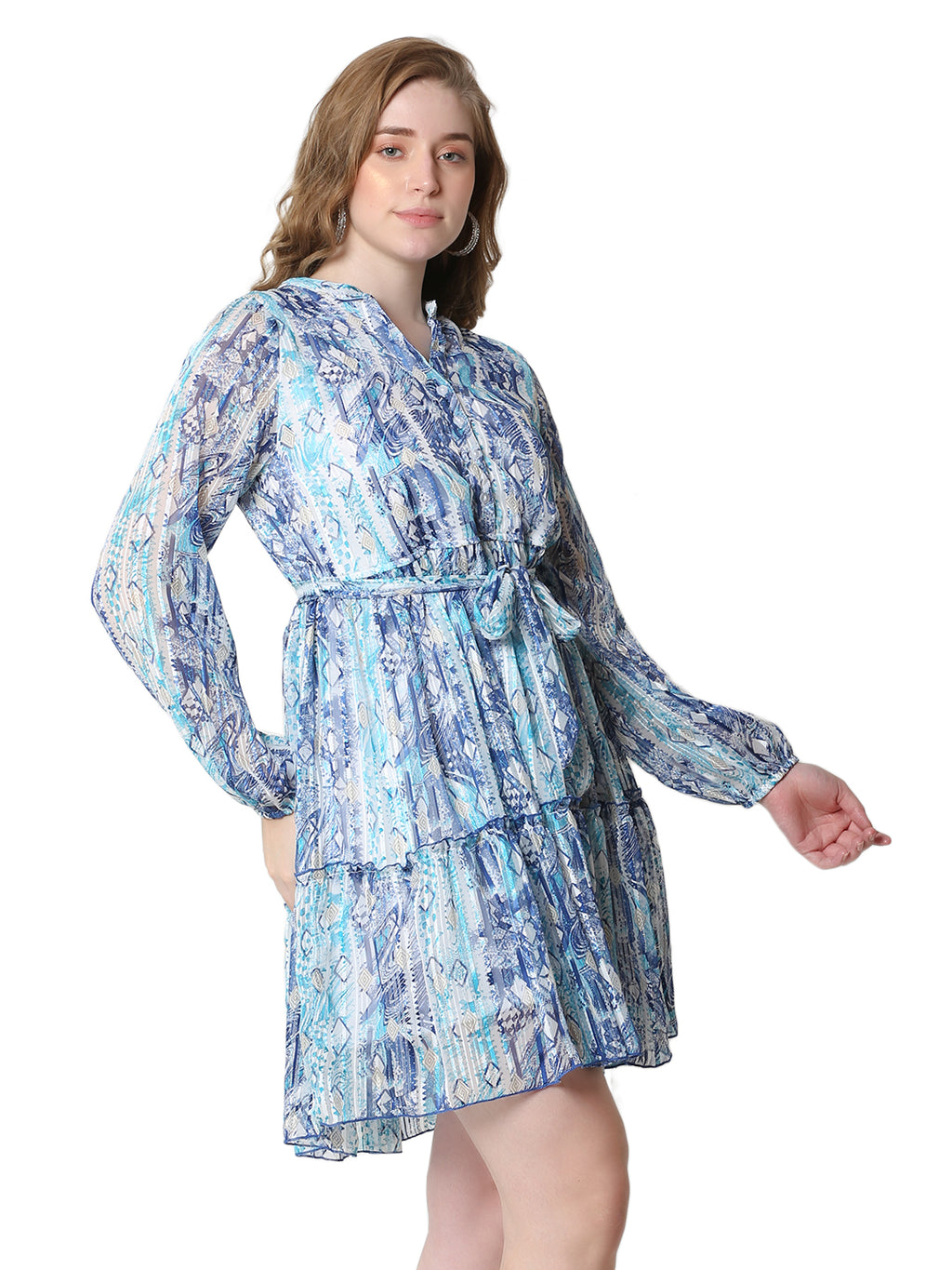 The Dual Flame Dress – Turquoise &amp; Pink